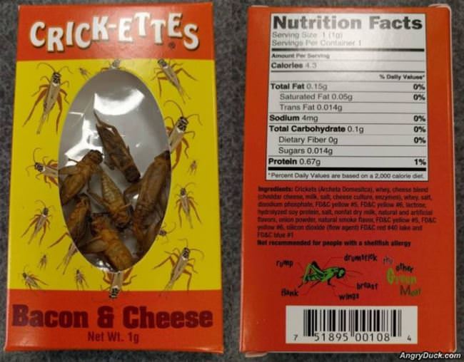 Bacon And Cheese Crickets