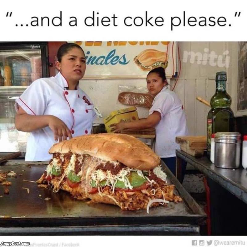 And A Diet Coke Please