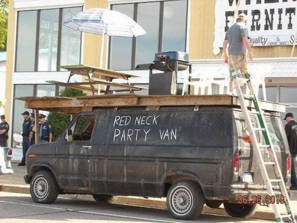 redneck party van