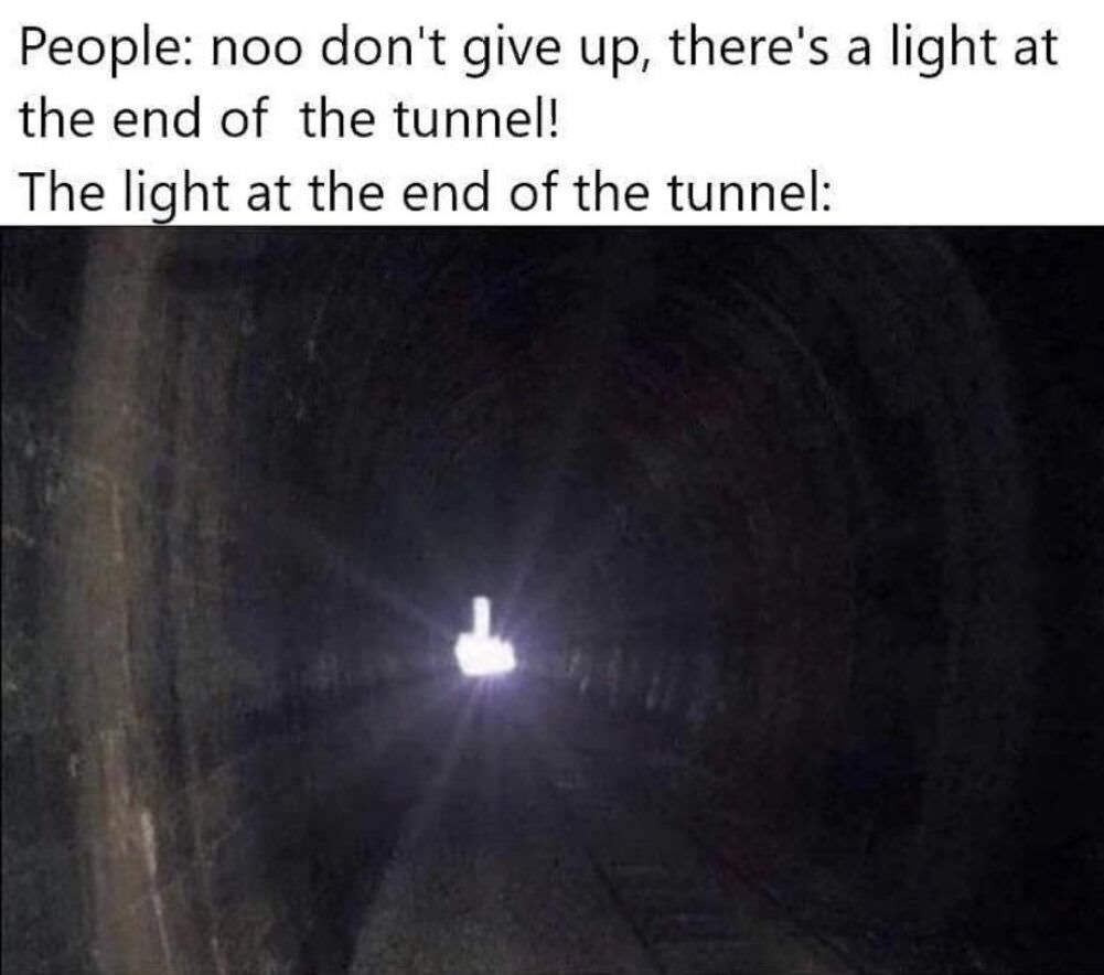 light at the end of the tunnel