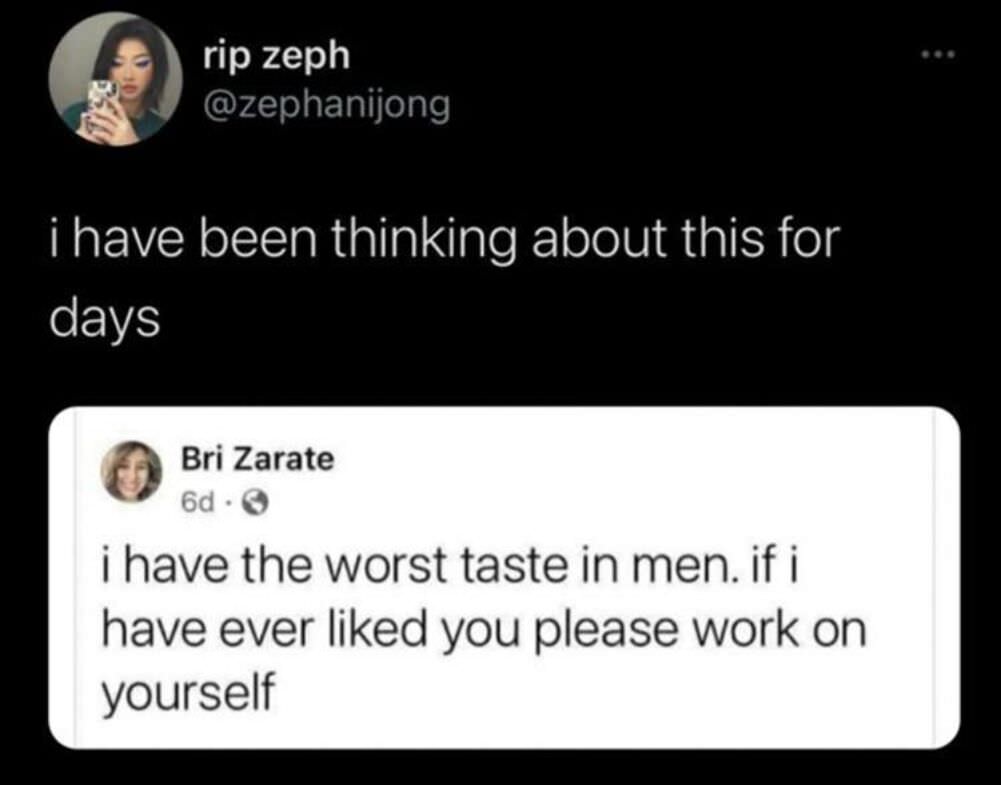 the worst taste in men