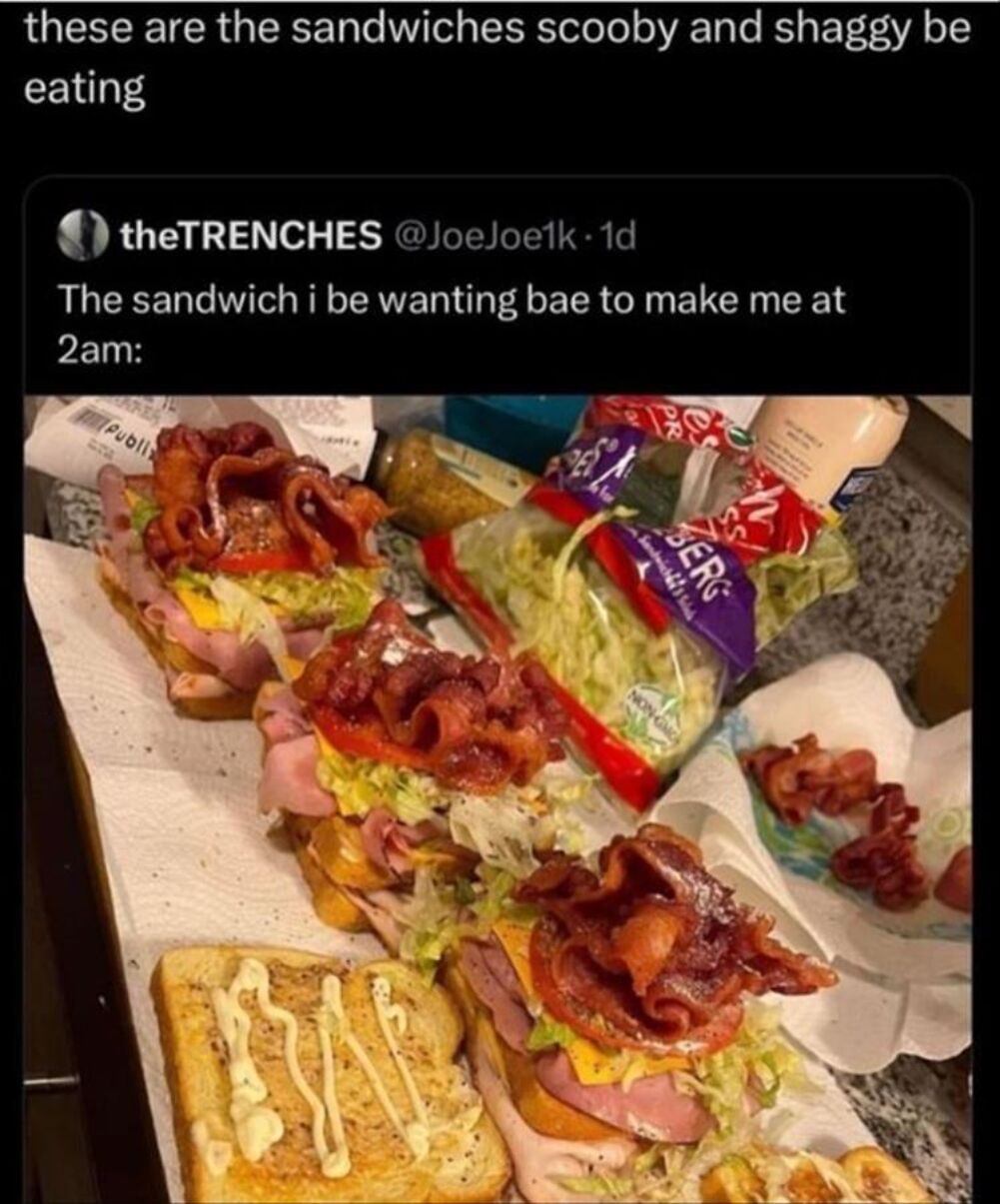 the sandwiches