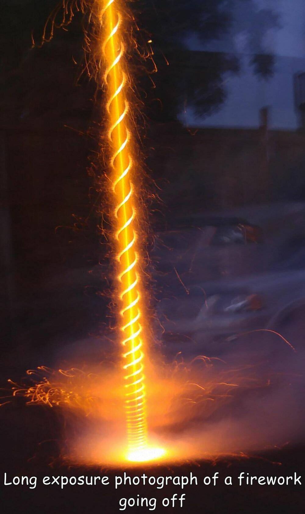 long exposure firework