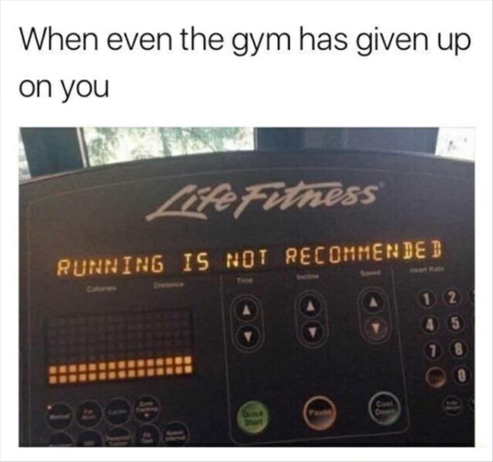 gym has given up