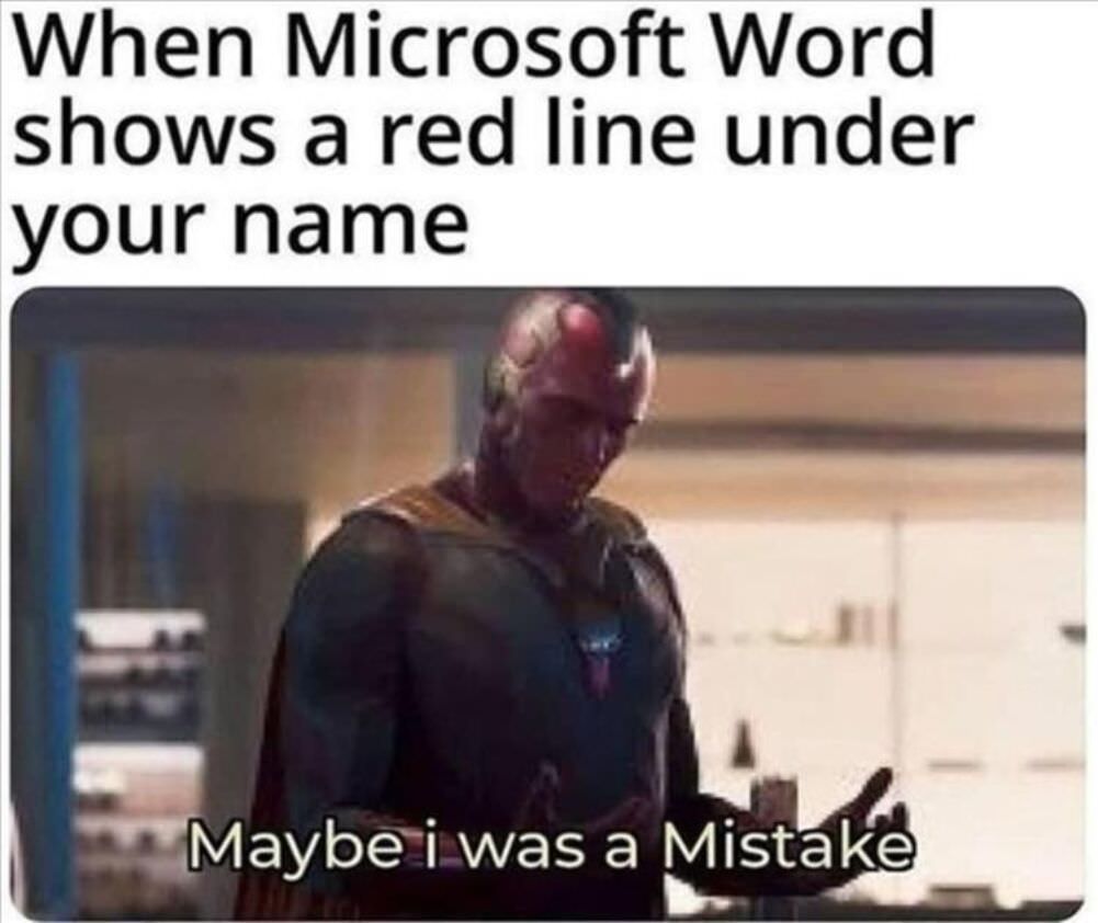 maybe it was me