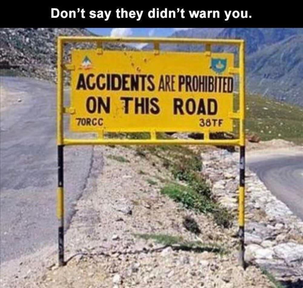 no accidents