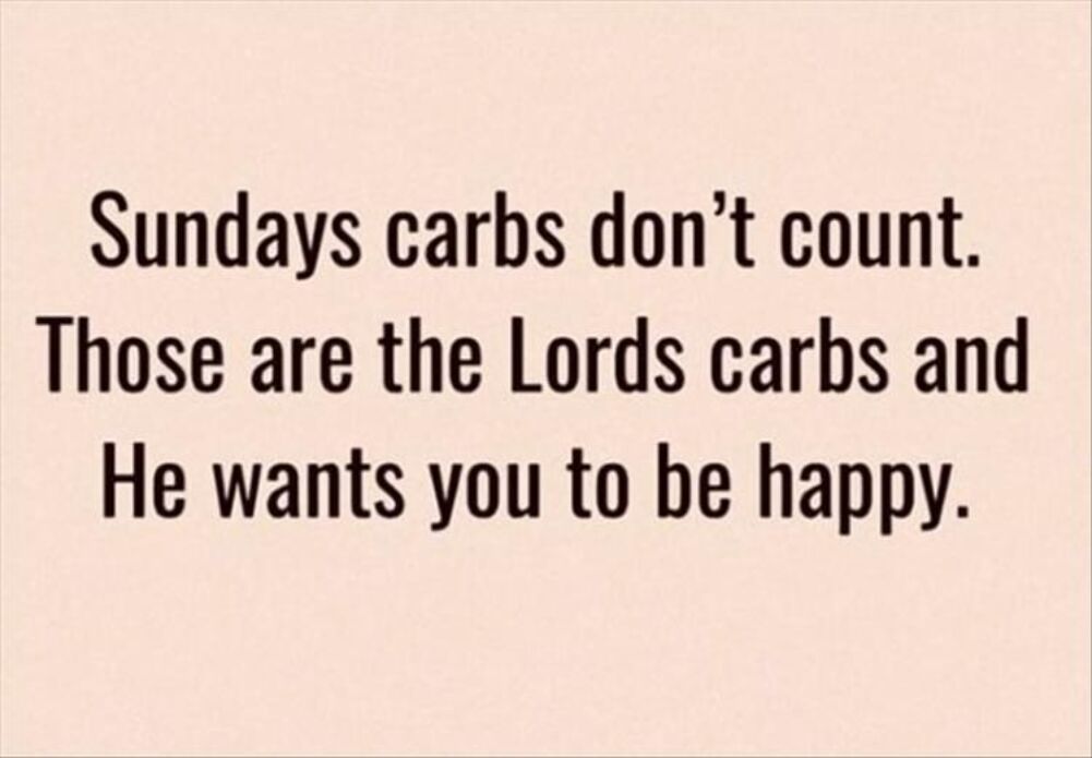 sundays carbs