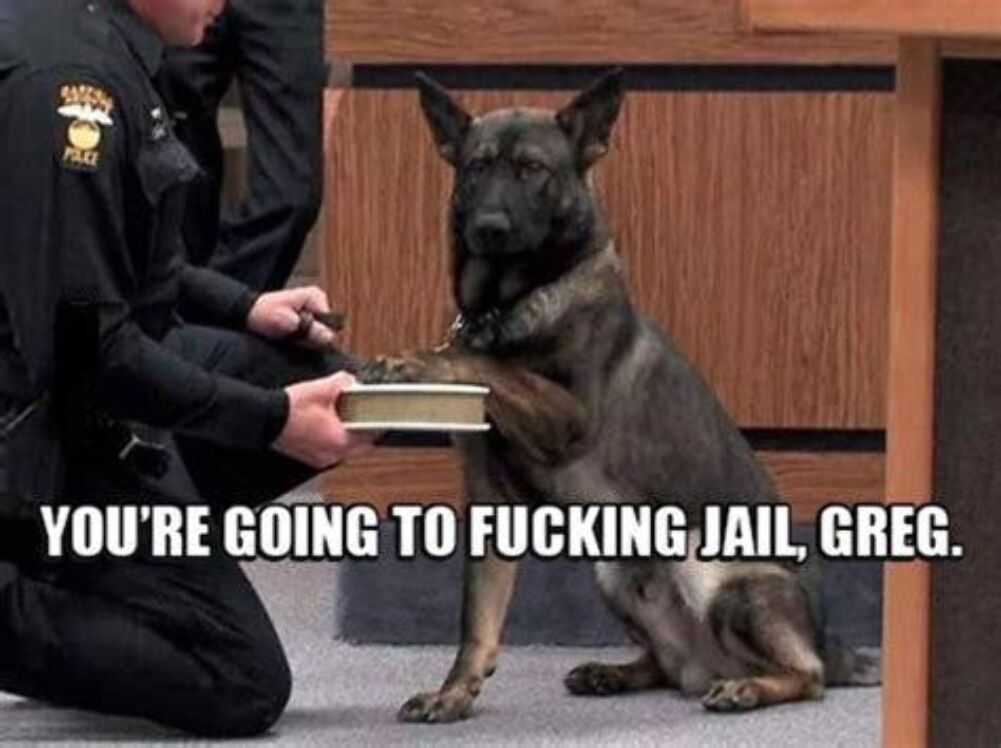 going to jail