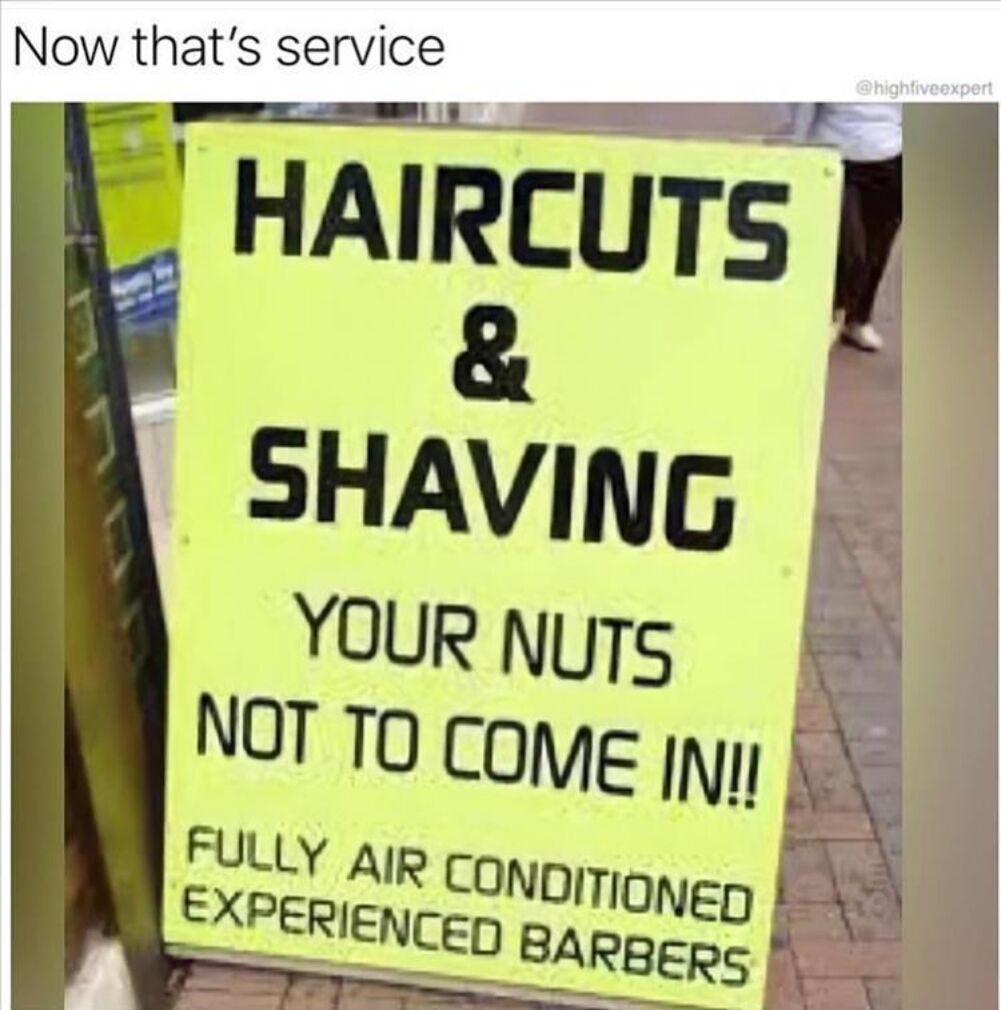 haircuts and shaving