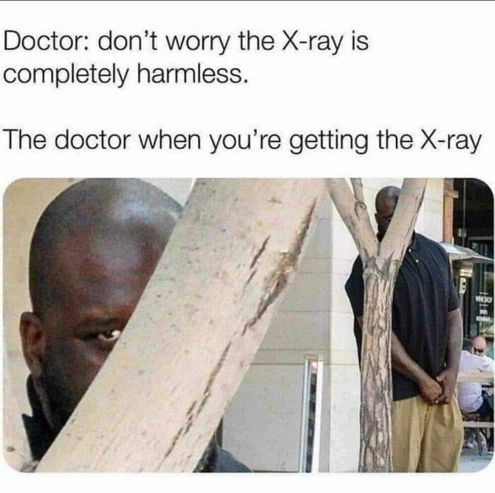 the doctor taking x rays