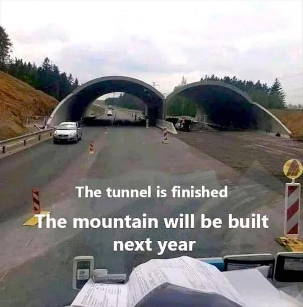 tunnel is finished