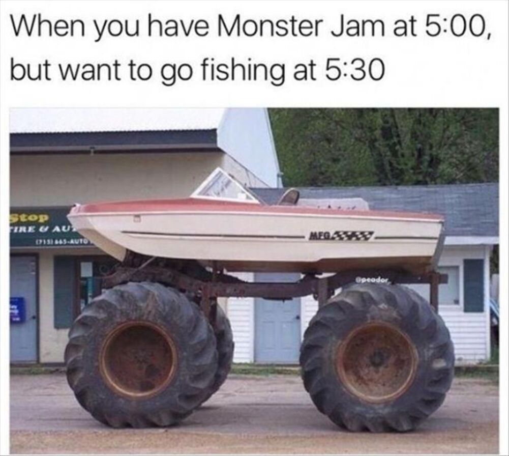 monster jam fishing