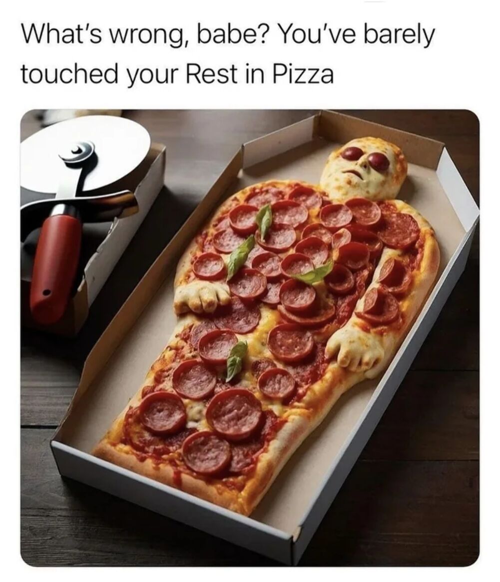 the rest in pizza