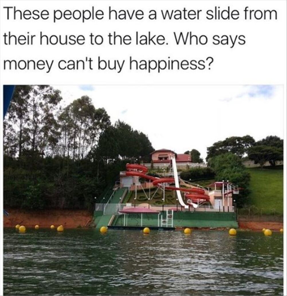 the water slide